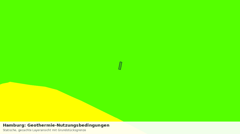 Statische Kartenansicht: Hamburg: Geothermie-Nutzungsbedingungen