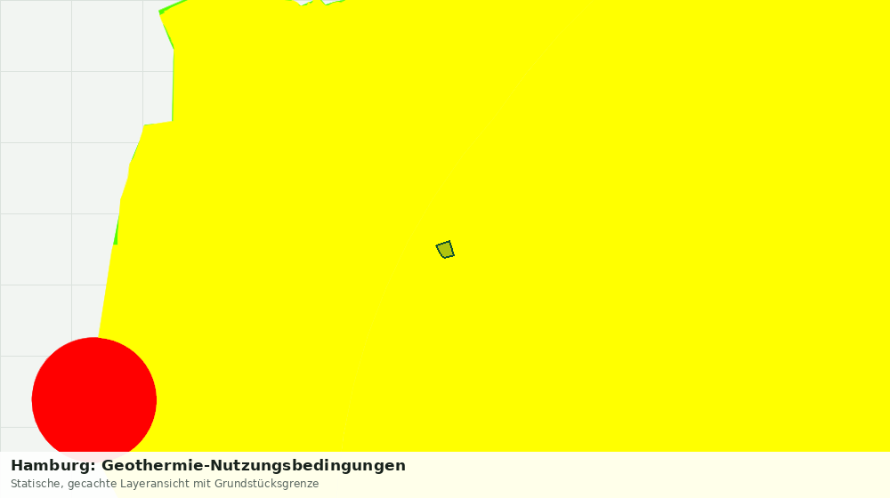 Statische Kartenansicht: Hamburg: Geothermie-Nutzungsbedingungen