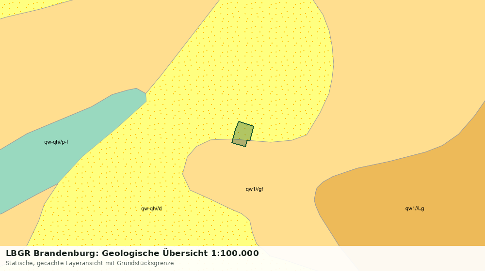 Statische Kartenansicht: LBGR Brandenburg: Geologische Übersicht 1:100.000