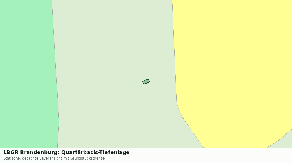 Statische Kartenansicht: LBGR Brandenburg: Quartärbasis-Tiefenlage