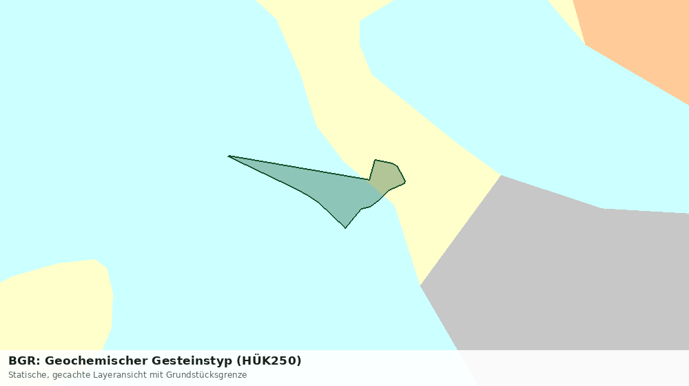 Statische Kartenansicht: BGR: Geochemischer Gesteinstyp (HÜK250)
