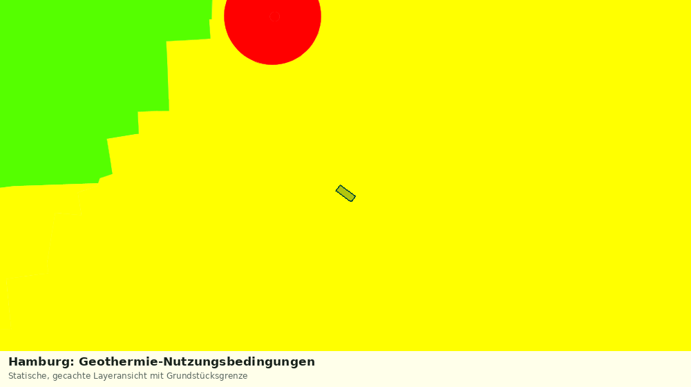 Statische Kartenansicht: Hamburg: Geothermie-Nutzungsbedingungen