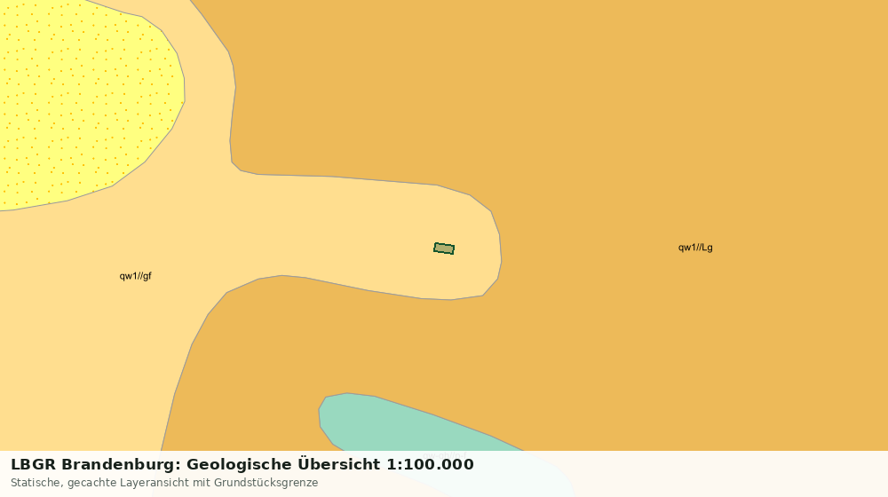 Statische Kartenansicht: LBGR Brandenburg: Geologische Übersicht 1:100.000