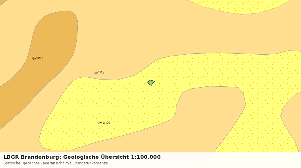 Statische Kartenansicht: LBGR Brandenburg: Geologische Übersicht 1:100.000