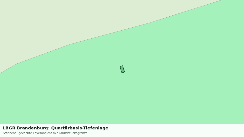 Statische Kartenansicht: LBGR Brandenburg: Quartärbasis-Tiefenlage