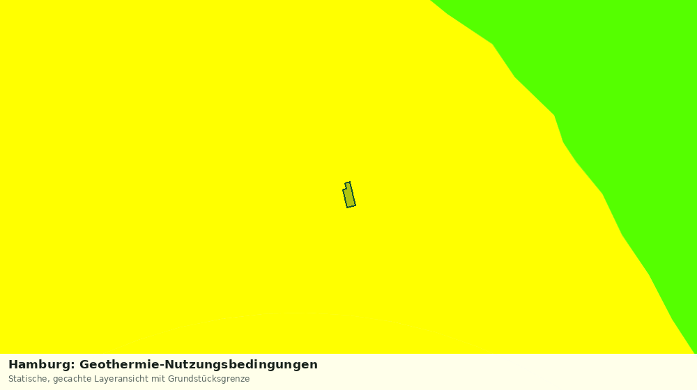 Statische Kartenansicht: Hamburg: Geothermie-Nutzungsbedingungen
