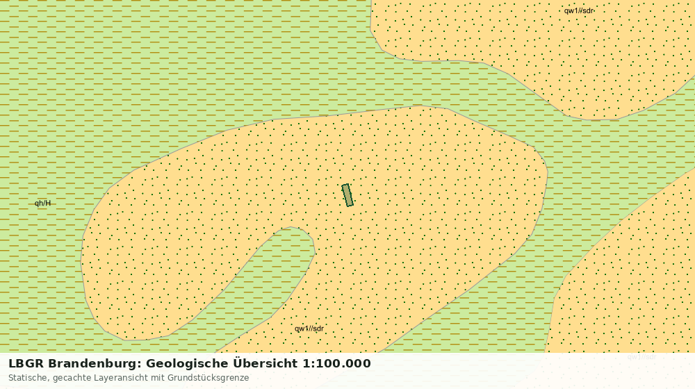 Statische Kartenansicht: LBGR Brandenburg: Geologische Übersicht 1:100.000