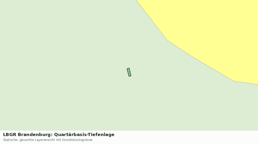 Statische Kartenansicht: LBGR Brandenburg: Quartärbasis-Tiefenlage