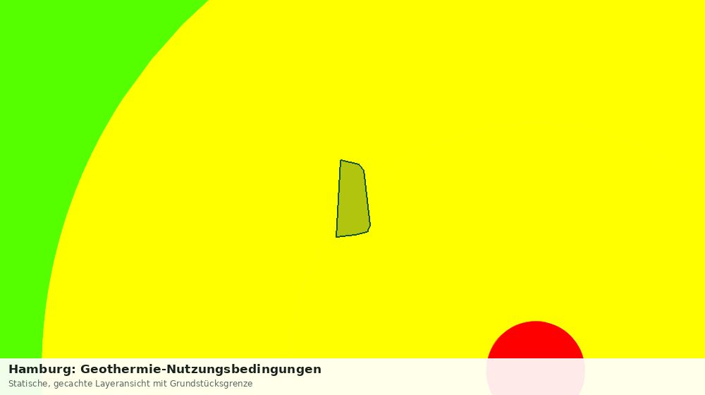 Statische Kartenansicht: Hamburg: Geothermie-Nutzungsbedingungen