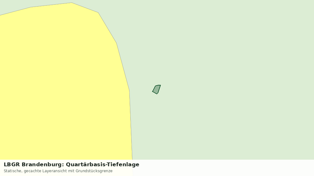 Statische Kartenansicht: LBGR Brandenburg: Quartärbasis-Tiefenlage