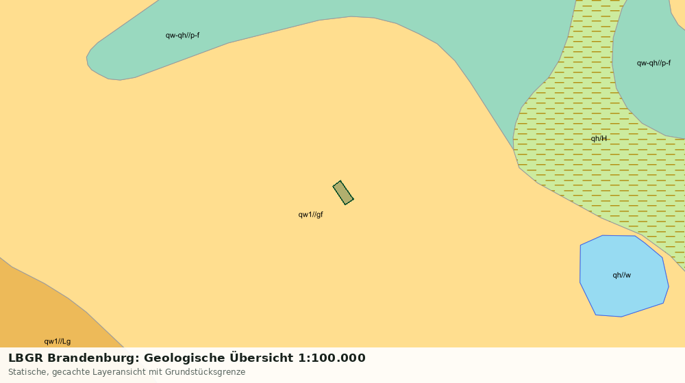 Statische Kartenansicht: LBGR Brandenburg: Geologische Übersicht 1:100.000