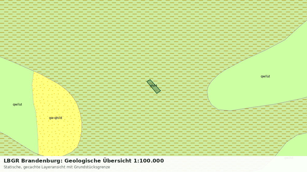 Statische Kartenansicht: LBGR Brandenburg: Geologische Übersicht 1:100.000