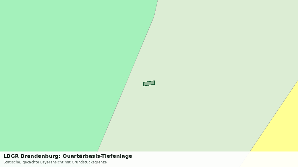 Statische Kartenansicht: LBGR Brandenburg: Quartärbasis-Tiefenlage
