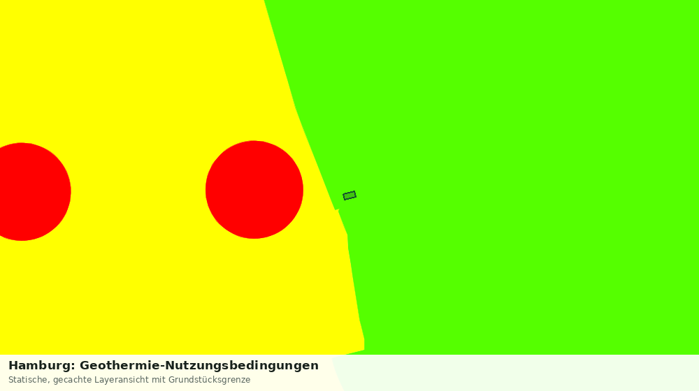 Statische Kartenansicht: Hamburg: Geothermie-Nutzungsbedingungen