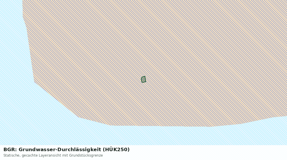 Statische Kartenansicht: BGR: Grundwasser-Durchlässigkeit (HÜK250)