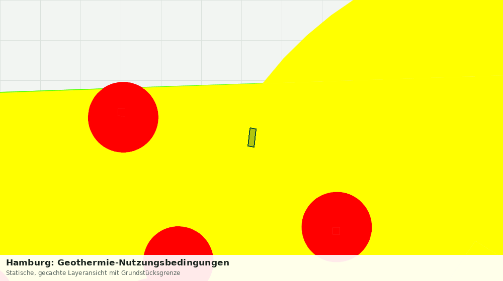 Statische Kartenansicht: Hamburg: Geothermie-Nutzungsbedingungen