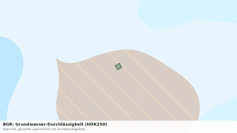Statische Kartenansicht: BGR: Grundwasser-Durchlässigkeit (HÜK250)