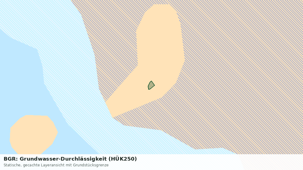 Statische Kartenansicht: BGR: Grundwasser-Durchlässigkeit (HÜK250)