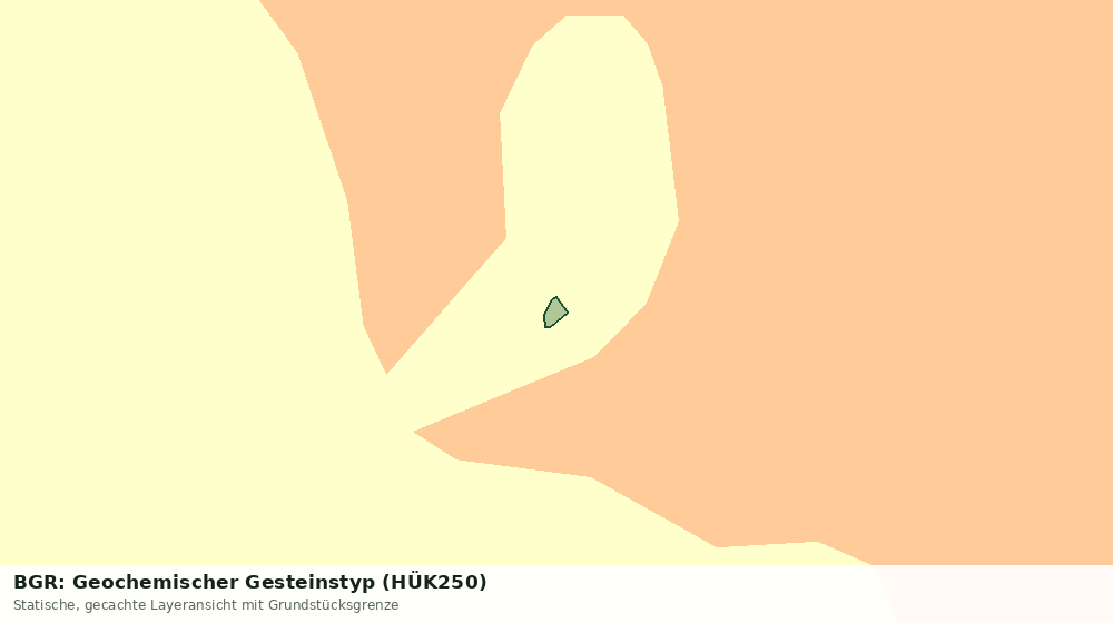 Statische Kartenansicht: BGR: Geochemischer Gesteinstyp (HÜK250)