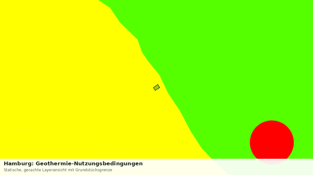 Statische Kartenansicht: Hamburg: Geothermie-Nutzungsbedingungen