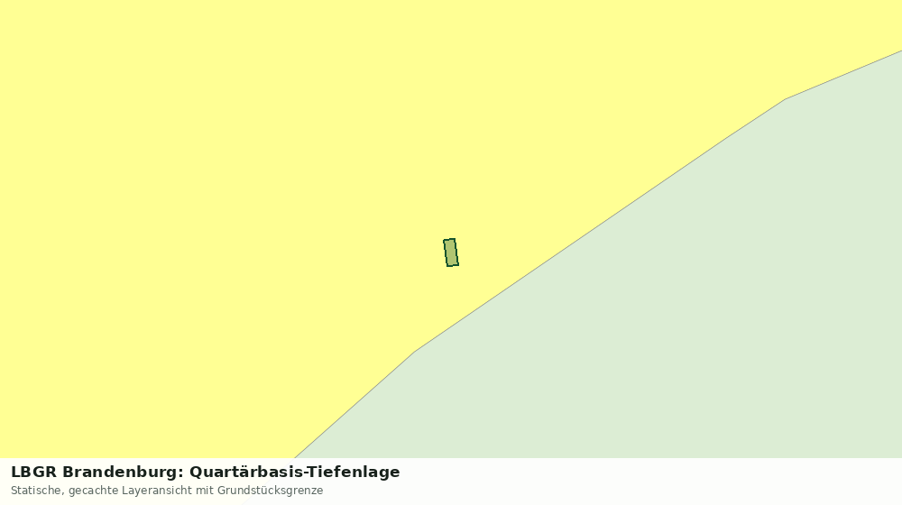 Statische Kartenansicht: LBGR Brandenburg: Quartärbasis-Tiefenlage