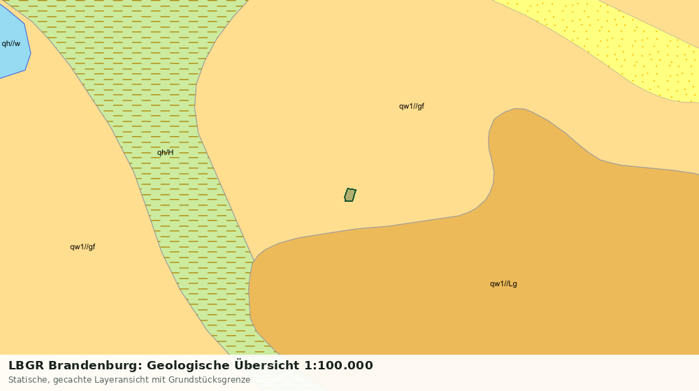 Statische Kartenansicht: LBGR Brandenburg: Geologische Übersicht 1:100.000