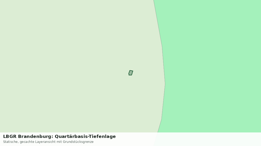 Statische Kartenansicht: LBGR Brandenburg: Quartärbasis-Tiefenlage