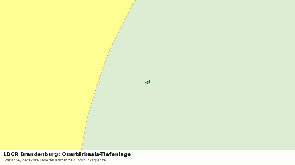 Statische Kartenansicht: LBGR Brandenburg: Quartärbasis-Tiefenlage