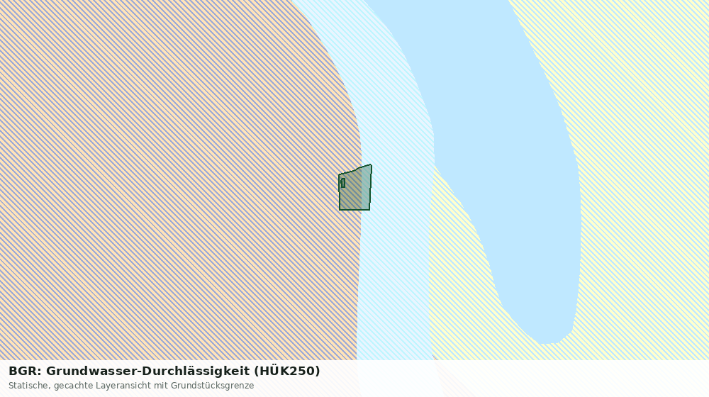 Statische Kartenansicht: BGR: Grundwasser-Durchlässigkeit (HÜK250)