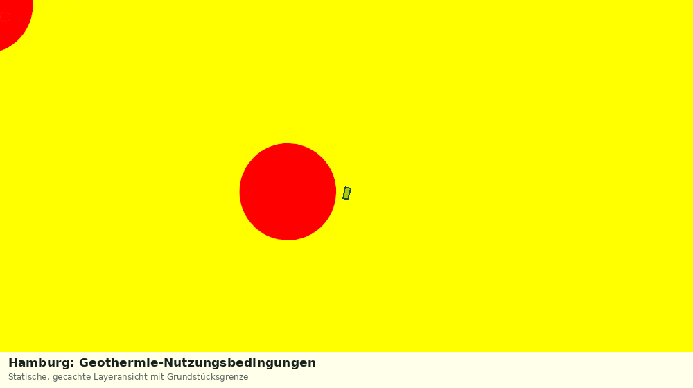 Statische Kartenansicht: Hamburg: Geothermie-Nutzungsbedingungen