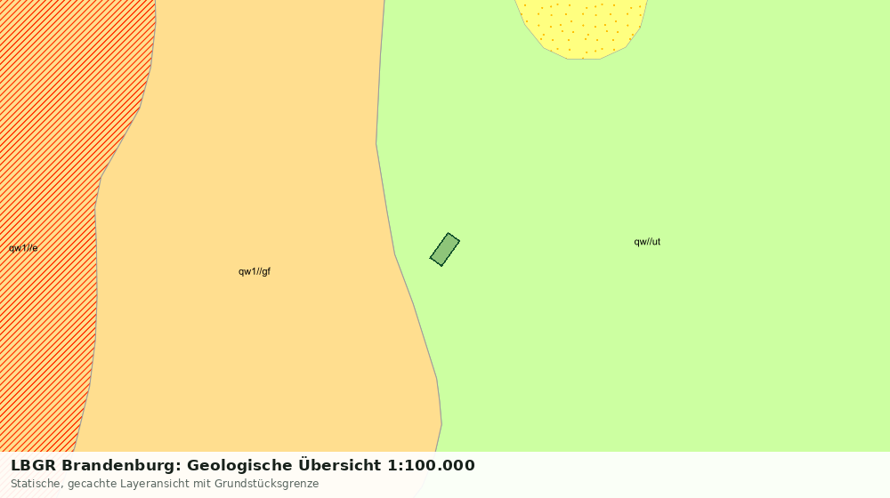 Statische Kartenansicht: LBGR Brandenburg: Geologische Übersicht 1:100.000