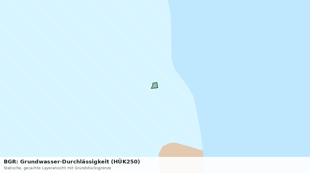 Statische Kartenansicht: BGR: Grundwasser-Durchlässigkeit (HÜK250)