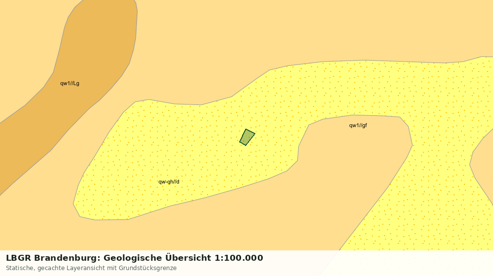 Statische Kartenansicht: LBGR Brandenburg: Geologische Übersicht 1:100.000