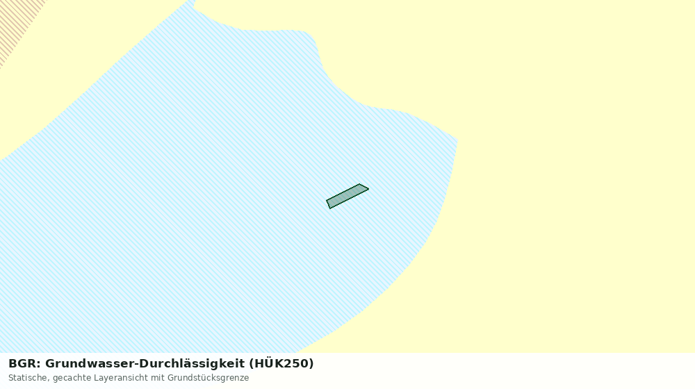 Statische Kartenansicht: BGR: Grundwasser-Durchlässigkeit (HÜK250)