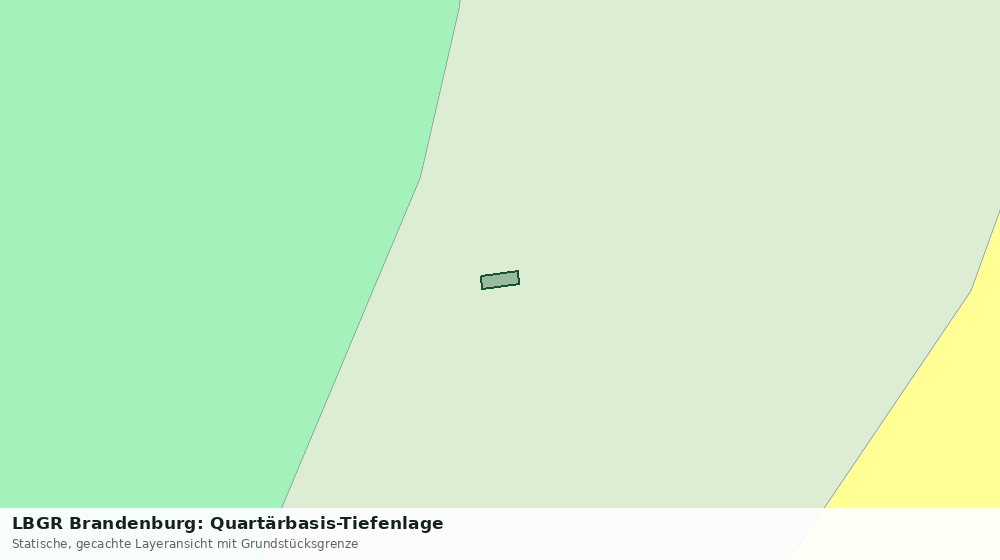Statische Kartenansicht: LBGR Brandenburg: Quartärbasis-Tiefenlage