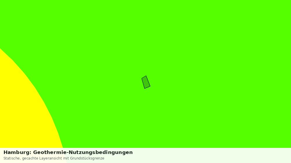 Statische Kartenansicht: Hamburg: Geothermie-Nutzungsbedingungen