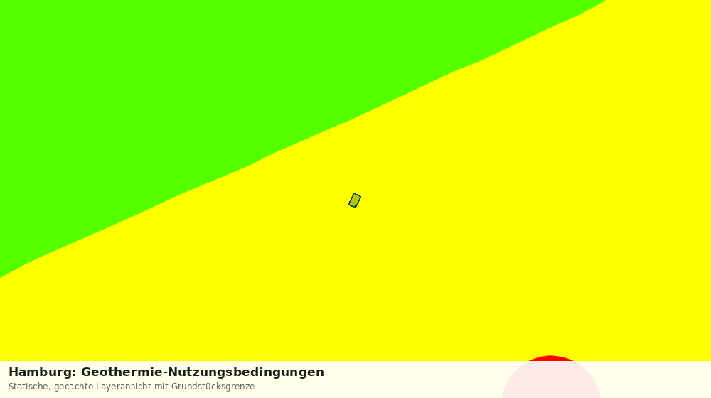 Statische Kartenansicht: Hamburg: Geothermie-Nutzungsbedingungen