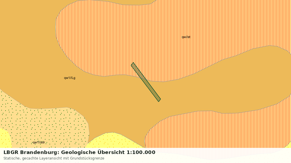 Statische Kartenansicht: LBGR Brandenburg: Geologische Übersicht 1:100.000