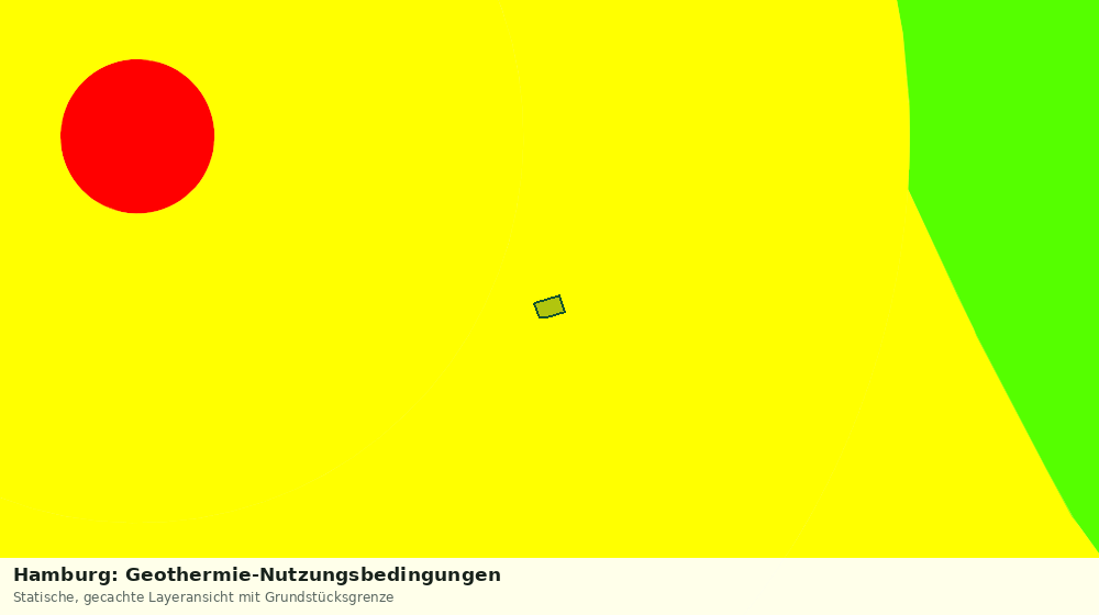 Statische Kartenansicht: Hamburg: Geothermie-Nutzungsbedingungen