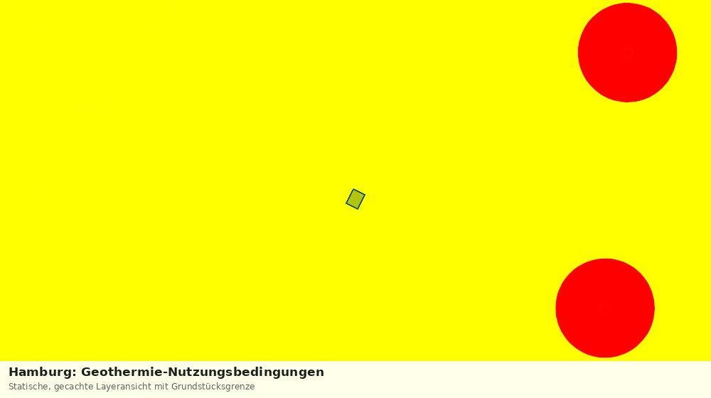 Statische Kartenansicht: Hamburg: Geothermie-Nutzungsbedingungen