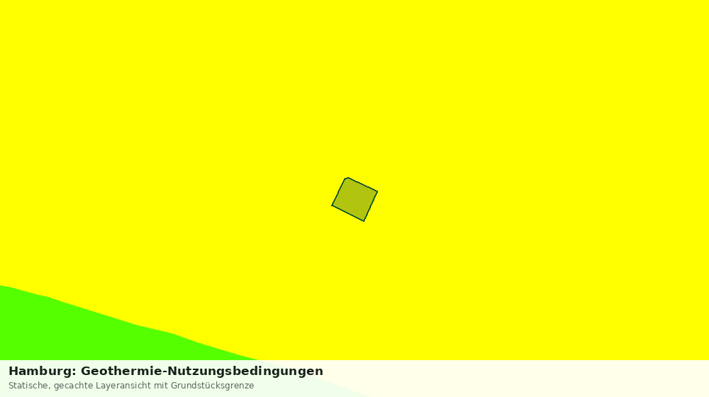 Statische Kartenansicht: Hamburg: Geothermie-Nutzungsbedingungen