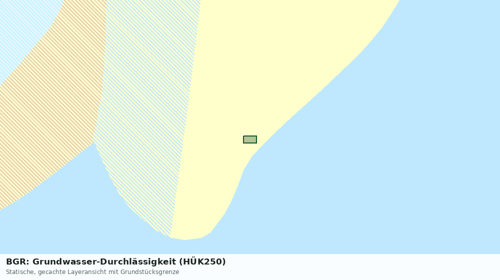 Statische Kartenansicht: BGR: Grundwasser-Durchlässigkeit (HÜK250)