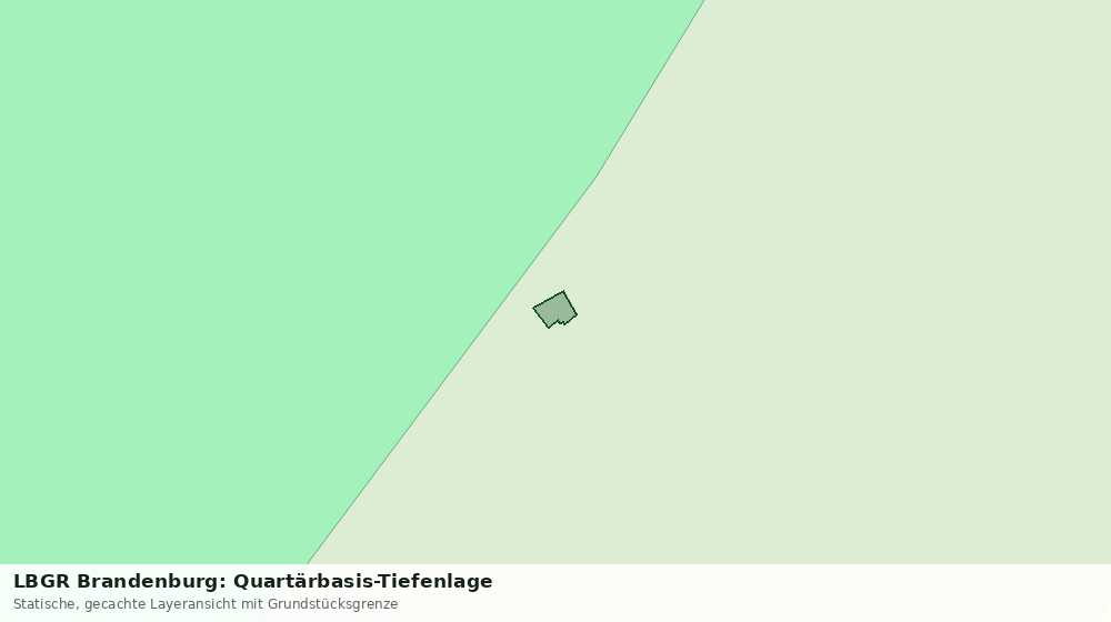 Statische Kartenansicht: LBGR Brandenburg: Quartärbasis-Tiefenlage