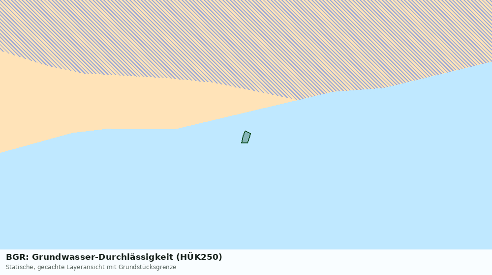 Statische Kartenansicht: BGR: Grundwasser-Durchlässigkeit (HÜK250)