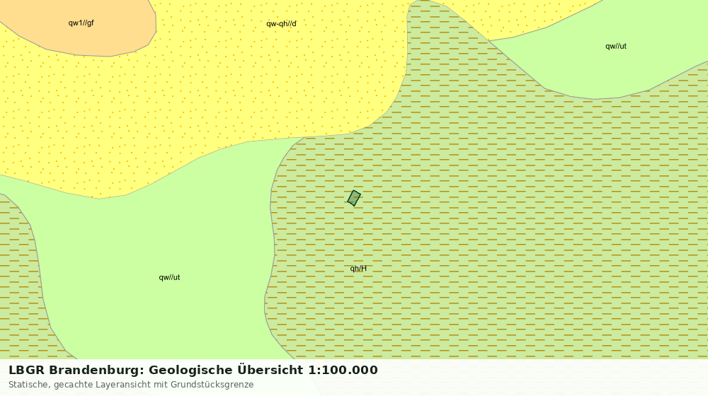 Statische Kartenansicht: LBGR Brandenburg: Geologische Übersicht 1:100.000