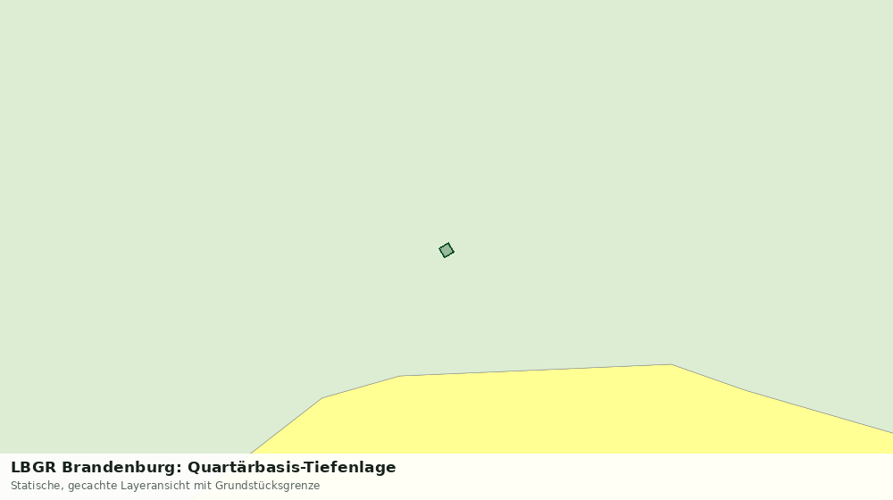 Statische Kartenansicht: LBGR Brandenburg: Quartärbasis-Tiefenlage