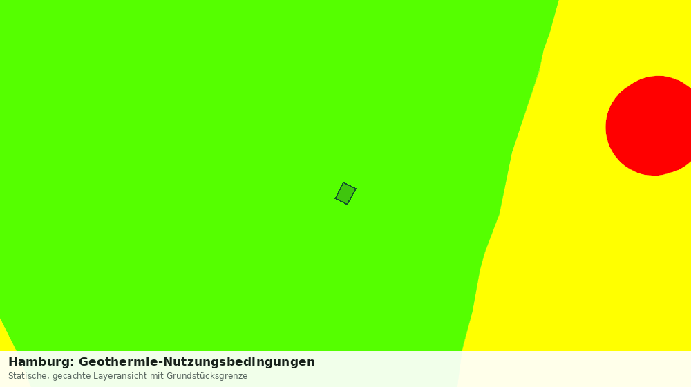 Statische Kartenansicht: Hamburg: Geothermie-Nutzungsbedingungen