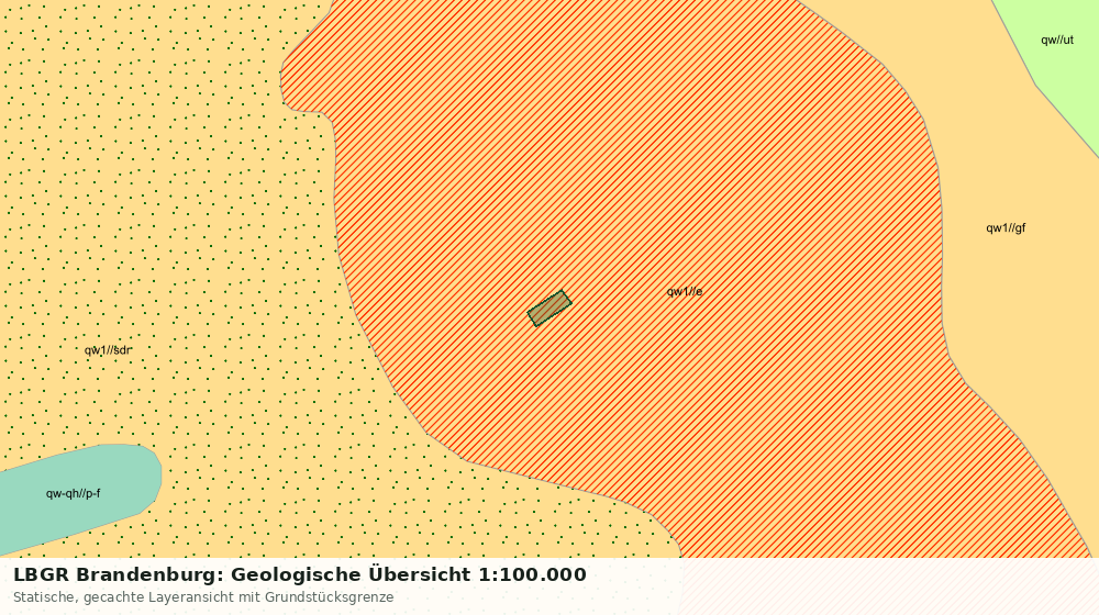 Statische Kartenansicht: LBGR Brandenburg: Geologische Übersicht 1:100.000