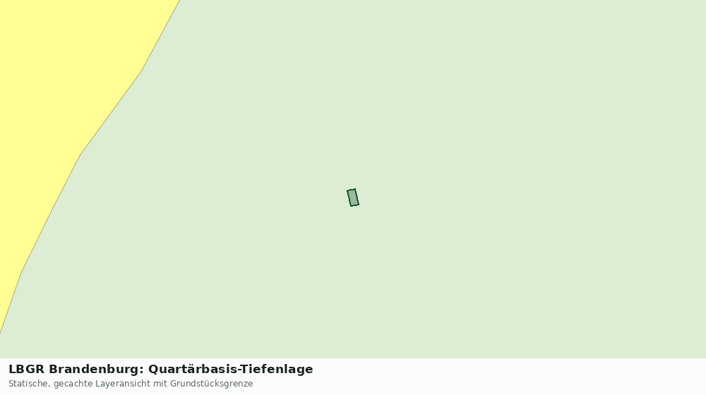 Statische Kartenansicht: LBGR Brandenburg: Quartärbasis-Tiefenlage