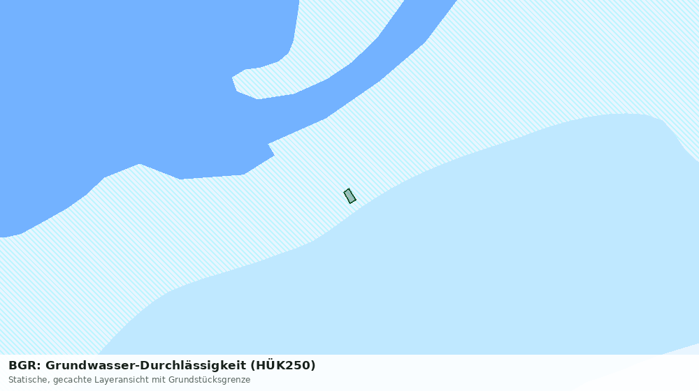 Statische Kartenansicht: BGR: Grundwasser-Durchlässigkeit (HÜK250)